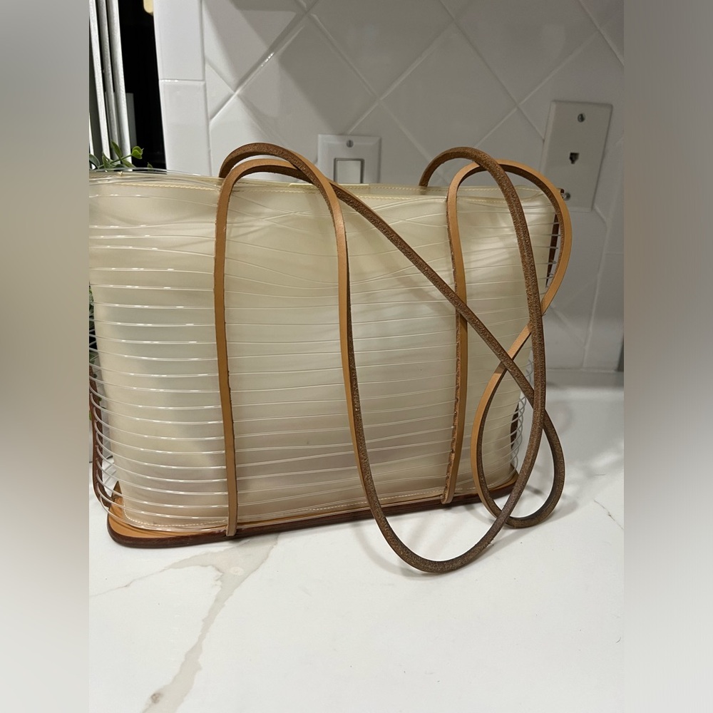 Salvatore Ferragamo Opaque PVC Tote Bag
